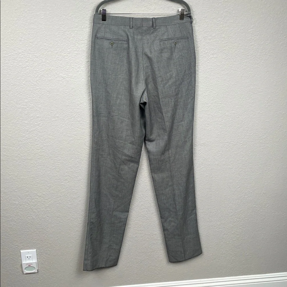 NWT Abla Italy Gray Patterned Wool Suit Blazer Pants Formal Business IT 52
